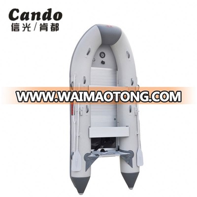 Moderate Cost CE CANDO Inflatable Aluminum Foldable Dinghy Pvc Boats Price