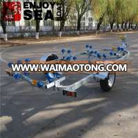 China factory supply 7.3m RIB boat aluminum trailer semi boat trailer folding boat trailer