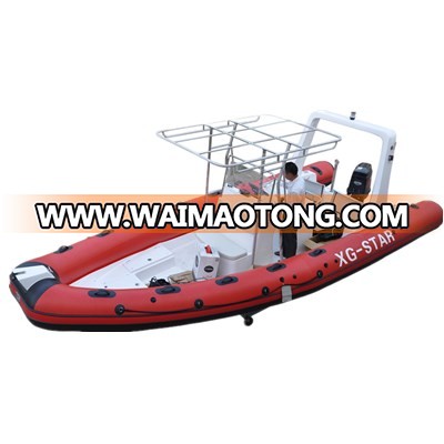 CE certificate Shinkwang CANDO RIB680A Fiberglass Inflatable Boat