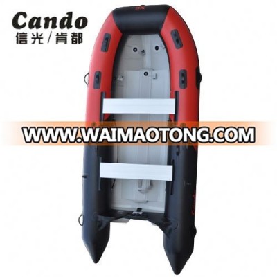 Ce Cando Vib330 Korea Pvc/Frg Hypalon/Germany Mehler Fishing Bait Rigid Inflatable Boat