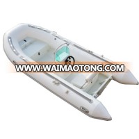 CE 3.9m pvc material welded aluminum hull inflatable fishing boat for sale