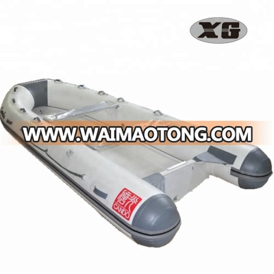 CE certificate Shinkwang CANDO RIB400 Fiberglass Inflatable Boat/Fiberglass RIB