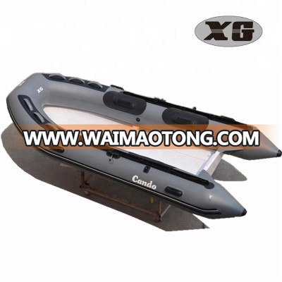 CE certificate Shinkwang CANDO RIB360 Fiberglass Inflatable Boat/Fiberglass RIB