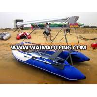 high speed sport boat inflatable boat with canopy sunshadow cheaper price