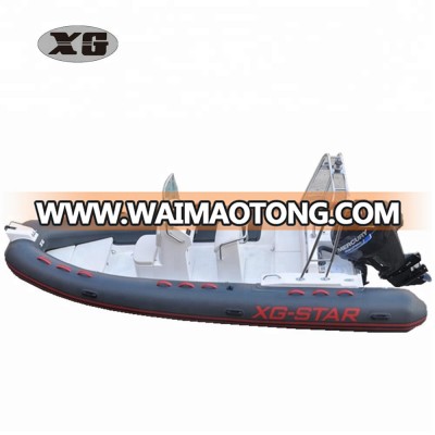 CE certificate Shinkwang CANDO RIB580C Fiberglass Inflatable Boat